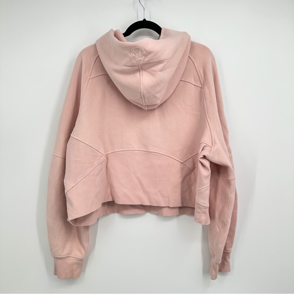 Lululemon Scuba Oversized 1/2 Zip Hoodie Sweatshirt Pink Mist Women XL XXL - Picture 4 of 8